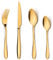 HaWare Gold Cutlery Set, 16 Piece Stainless Steel Flatware, Elegant Tableware Silverware Include Knives Forks Spoons, Service for 6 People, Mirror Finish, Dishwasher Safe