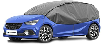 Autoschutzdecke Halbplane Halbgarage von XTRM-CAR kompatibel mit Peugeot 208 Hatchback ideal angepasst