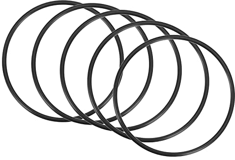 QUARKZMAN 50mm x 46mm x 2mm Nitrilkautschuk O-Ringe x 5 Stücke Rund Dichtungsscheibe für Wasserhahn Klempner Reparatur Dichtung Verbindung [Schwarz]