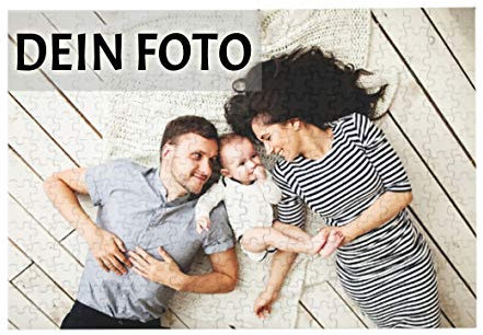 QiYi Personalisierte Foto-Puzzle 300 Teile Individuelles Puzzle mit eigenem Foto, mit eigenem Bild selbst gestalten,Fotogeschenk für Jahrestag Geburtstag Weihnachten Valentinstag(38x26cm/15x10.2in)