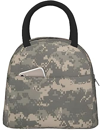 StOlmx Armee-digitale Camouflage-Lunchbox für Erwachsene, Männer, Frauen, auslaufsicher, Kühltasche für Arbeit, Büro, Reisen, Picknick