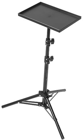 ABOOFAN Adjustable Projector Tripod Stand with Tray Tall Laptop Support for Outdoor Indoor Home Theater
