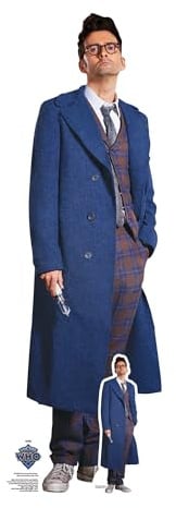 SC4403 14th Doctor Who Sonic Destornillador Estrella Mini David Tennant cartón, Altura Recortada, 93 cm
