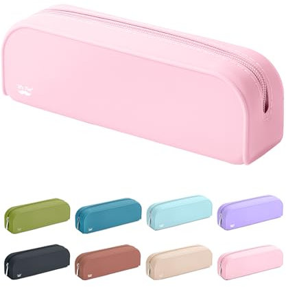 Mr. Pen - Astuccio in silicone, astuccio rosa chiaro, astuccio piccolo, astuccio estetico