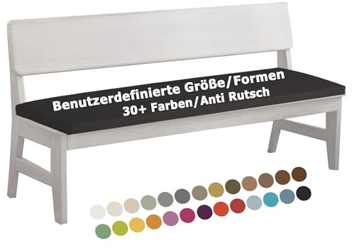 XIEMINLE Bankauflage Stuhlkissen, Personalisierte Größe Bankkissen für Innenmöbel, Waschbares und Abnehmbares Sitzkissen für Fensterbank, Erkerfenster-Kissen Bankpolster für Sofa Bank (3cm Dicke)