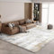 Vamcheer Teppich Wohnzimmer Flauschig Waschbar - 200X300 Schlafzimmer Teppich rutschfest,Teppiche Gegend Moderner, Eingedickter Schwamm Komfort Updrade, für Arbeitszimmer, Büro,Super Weich,Gelb/Grau