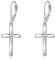 ONEFINITY Kreuz Ohrringe 925 Sterling Silber Origami Kreuz Dangle Tropfen Ohrring Kreuz Schmuck Geschenke für Damen