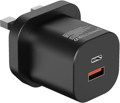 USB C Charger Plug, 33W Dual Port Type C GaN Fast Charging Adapter for iPhone 16/16 Pro/15/15 Pro/15 Pro Max/14/14 Pro/14 Plus/13/12/11/XS/SE, iPad, AirPods, Samsung