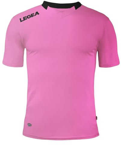 LEGEA,Maglia Monaco MC,Rosa-Nero,2XL,Unisex