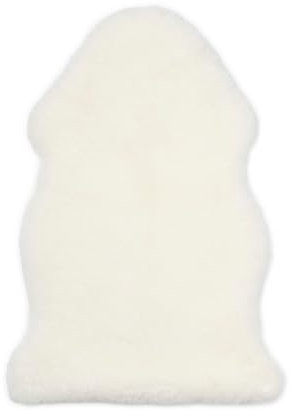Nordic Sheep Baby Lammfell 95x60 cm | Lammfelle für Kinderwagen mit Temperaturregulierendes | Lammfell Baby eignet Sich für einen Hochstuhl oder als Spielteppich | Farbe: Weiß