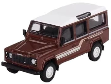 YRXIAO Modellbausatz Auto 1/64 Für Land Rover Defender 110 1985 Automodellraum Displays Cars Model Collection Mini GT Auto Modell Für Wohndekorationen