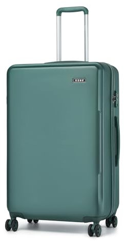 KONO Koffer Groß Hartschalen Reisekoffer Leicht ABS+PC Koffer XL mit TSA Schloss und 4 Rollen 75×48×29cm, 92L, Dunkelgrün