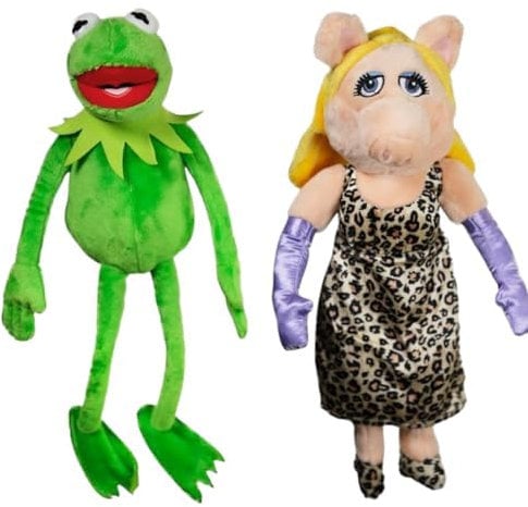 Ker-Mit Frosch mit Piggy Plüsch zusammen Set Kuscheltier (Kermit mit Piggy)