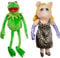 Ker-Mit Frosch mit Piggy Plüsch zusammen Set Kuscheltier (Kermit mit Piggy)