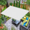Sonnensegel für Gartenpavillon Sunset Deluxe 1.2 x 3.1 m Witterungsbeständig Balkon Sonnenschutz Sichtschutz Vielen Größen mit Spannseilen für Terrasse Balkon, Weiß