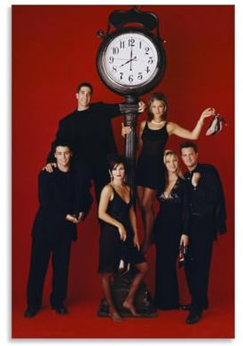 Friends Series Cast Poster Dekorative Malerei Leinwand Wandkunst Wohnzimmer Poster Schlafzimmer Malerei,Wandkunst Bilddruck Moderne Familienzimmer Dekor 12x18inch(30x45cm)