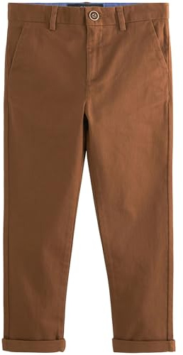 NEXT Jungen Chinohose mit Stretch (3-16 Jahre) – Skinny Fit Ingwer/Hellbraun 146