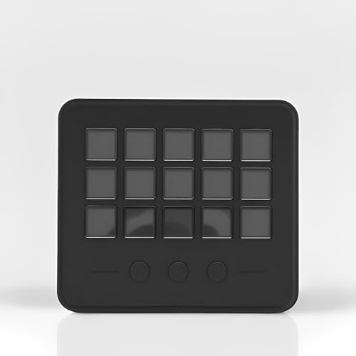 LICAEVEY Controlador de Transmisión con 15 Teclas LCD, Teclado de Juegos de Controlador de Estudio, Mazo Macro Personalizable para OBS, PC, Flujo de Trabajo de Transmisión y Creación de