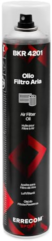 ERRECOM 1000 Miglia BKR 4201 Olio Filtro Aria Moto in Spugna/Schiuma Poliuretanica – Spray 750 mL, Alta Adesività, Protegge Il Motore da Polvere, Fango e umidità, Ottimizza Il Flusso d’Aria