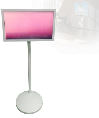 LwiftGal 21.5 Inch Smart Touchscreen Monitor, 1080p Mobile Portable Tv Stand On Wheels,All-In-One Home Entertainment Center, Memory Touch Screen 8+128G