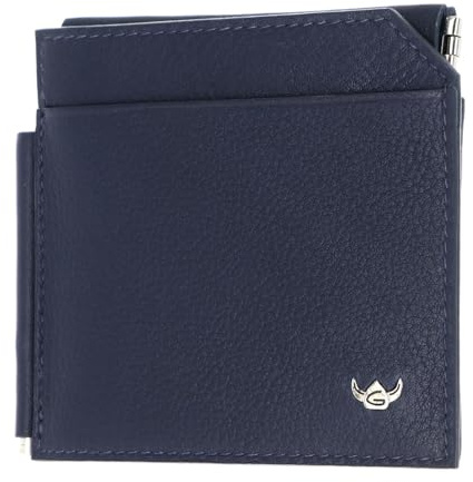 Golden Head Leder Kartenhalter Geldklammer Capri Clip-Scheintasche 1960 Blau dunkelblau