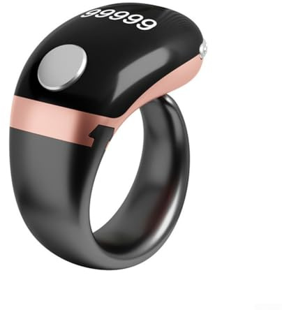 Benutzerfreundlicher Smart-Ringzähler mit LCD und Typ-C-Aufladung für präzises Zählen und Datensicherheit (Gold)