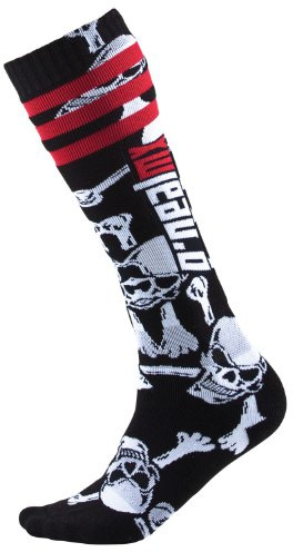 O'NEAL Oneal Pro MX Socken Crossbone, Farbe Schwarz/Weiss, Größe One Size