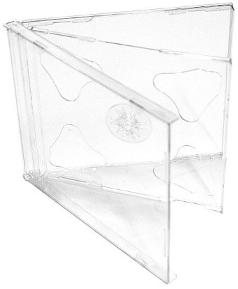 Vision Media 5 X Double CD Jewel Case Clear Tray- 10.4mm Spine