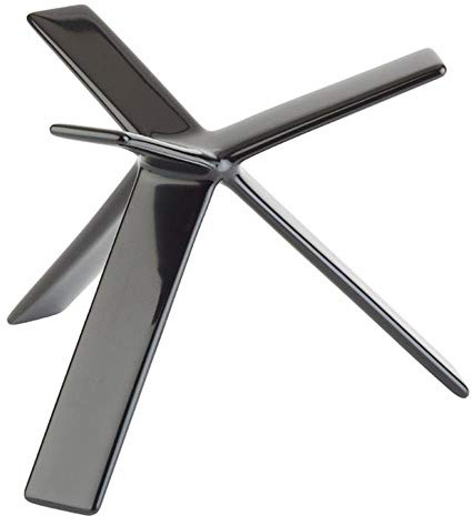 APS 33261 STAR Schwarz Metall Buffet Ständer mit Anti-Rutsch-Beschichtung, 12 cm