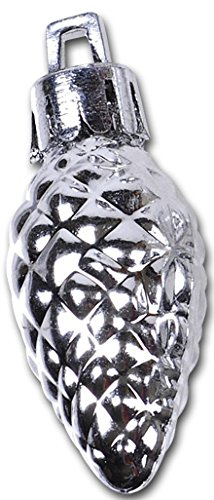 Eurosand Weihnachts Potpourri Kugel Trommel Zapfen... Baumschmuck Tischdeko. 1000ml ca 40 Teile in Silber -92