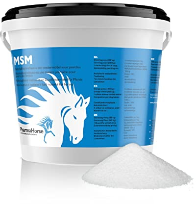 PharmaHorse MSM | Human Grade Quality | 100% frei von Zuckerzusätzen | Hochdosiert | 100% dopingfrei | 1000 Gramm