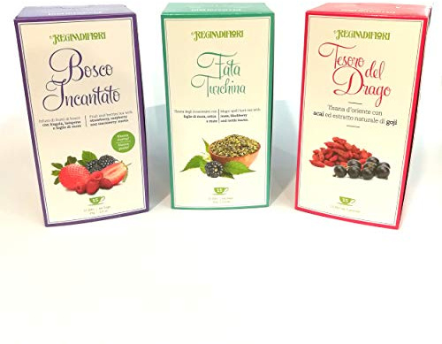 TRIS DI TISANE ALLE BACCHE REGINA DI FIORI 3 confezioni assortite