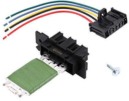 Qiilu Heizung Motor Gebläse Widerstand mit Verdrahtung Reparatur Stecker Harness