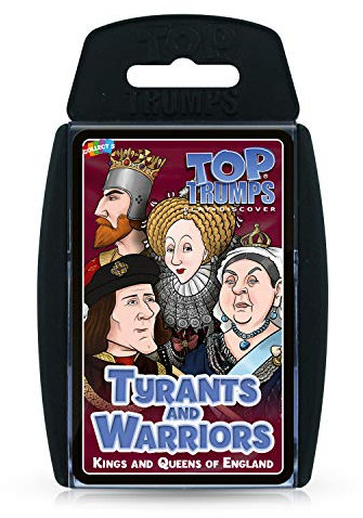 Top Trumps Tyrants and Warriors Card Game - Kings and Queens of England