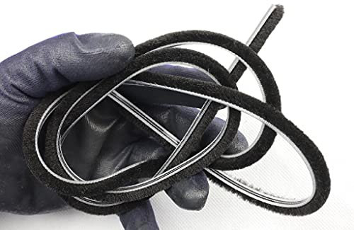 AWITALIA - Spazzolino per zanzariera e Tenda da Sole con base Spalla da infilare mm.4,8 e Altezza pelo 7 mm. Metri LINEARE 6. Garanzia 10 Anni (Made in Germania)