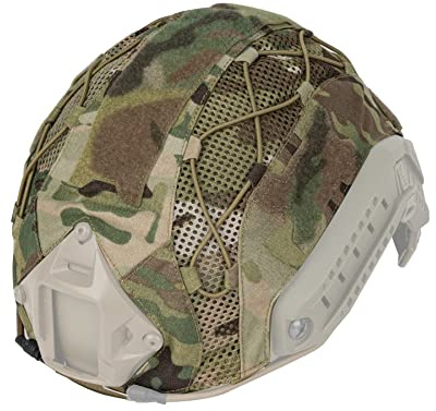 Tactical Helmet camo Cover for Fast Helmet in Size M/L, Paintball Shooting Gear - 500D Nylon -Without Helmet(camo)