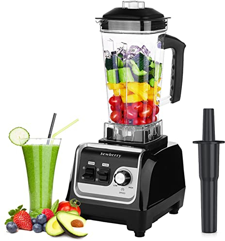 Licuadora profesional para encimera para uso doméstico y comercial, Licuadora de licuado de alta velocidad de 2200 W para batidos y batidos con Tritan sin BPA de 70 onzas para triturar hielo, postre