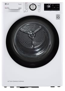 LG DLHC1455W 24 in. W 4.2 Cu. Ft. Ventless Stackable Compact Smart Electric Dryer in White with Dual Inverter HeatPump Technology
