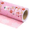 RUSPEPA Wende-Geschenkpapier für Weihnachten – Mini-Rolle – 43,2 cm x 10 m – rosa Weihnachtsbaum- und Schneeflocken-Design für Weihnachten, Feiertage, Partys