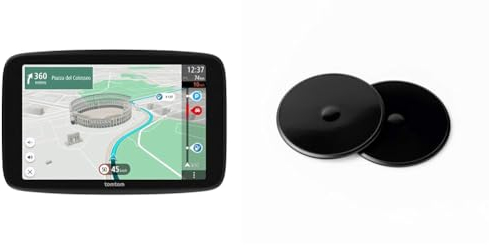 TomTom Navigationsgerät GO Superior & Klebe-Befestigungsplatten fürs Armaturenbrett für alle TomTom Modelle