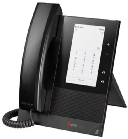 HP Poly CCX 400 Für Microsoft Teams VoIP-Telefon mit Rufnummernanzeige/Anklopffunktion SIP SDP 24 Leitungen Schwarz