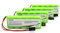 YUTSUJO (4-Pack) 6V 1500mAh NiMH 2/3A Rechargeable RC Battery Pack with Hitec Connector, Side by Side 5-Cell Flat RX Battery for RC Vehicles and Receivers