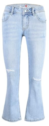 Buena Vista Damen Jeans Malibu-Zip Easy Kick Stretch Denim in blau (DE/NL/SE/PL, Alphanumerisch, S, Regular, Regular, blau)