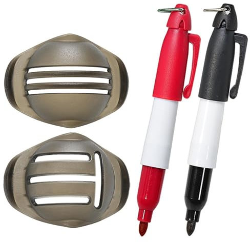 Golf Ball Marker Tool, Golf Ball Marker, Golf Ball Alignment Tool, Golf Ball Li-ne Drawing Marking Alignment Kits for Golf Professionals Enthusiast and Novices