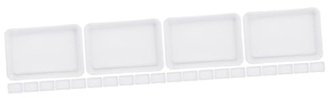 POPETPOP 4sets Rectangular Plant Saucer Flower Pot Tray Bonsai Pots Trays Plant Trays for Pots 6pcs*4