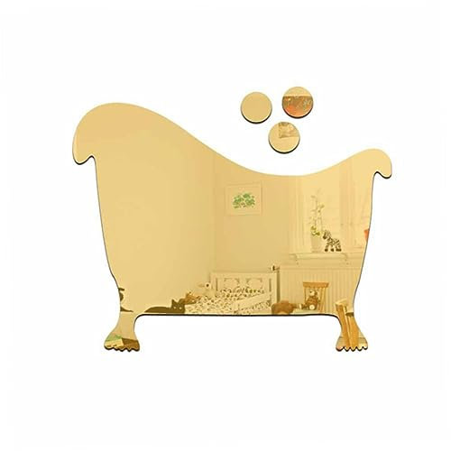 OSALADI 4piezas Pegatinas Para Baño y Ducha Decoración Moderna Calcomanías Acrílicas Fácil Aplicación y Remoción