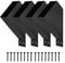 HOHOVYVY Lot de 4 connecteurs pour poteau, pergola, support d'angle à 45 degrés, connecteur robuste pour 2 x 4 poteaux en bois
