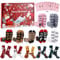 Wzone 12 Paare Adventskalender für Frauen 2024 Frauen Erwachsene Kuschelsocken, Funny Socken Baumwollsocken mit Sprüchen, Geschenke zu Weihnachten, Weihnachtssocken Geschenkset