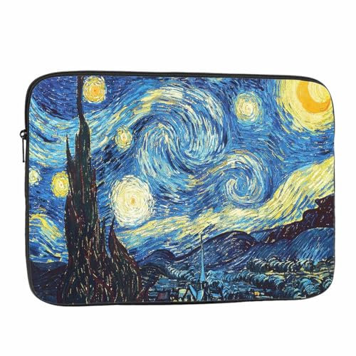 Nicokee Laptop Sleeve Bag 15.4 15.6 Inch,Starry Night Protective Polyester Computer Cases Laptop Cover Briefcase Bag Tablet Travel Cover