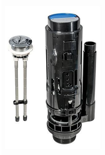 Fluidmaster PRO820UK Mechanical Dual Flush Valve, Black